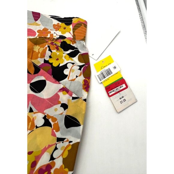 Circus NY Women’s Floral High-Waisted Pleated Shorts, Multi, Sz. L - Picture 5 of 10